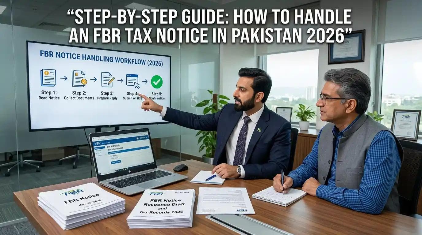 Step-by-Step Guide: How to Handle an FBR Tax Notice in Pakistan 2026