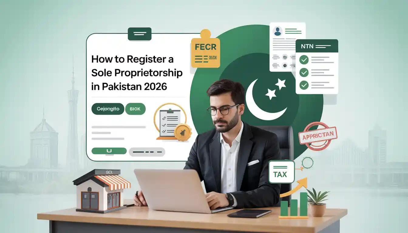 How to Register a Sole Proprietorship in Pakistan 2026