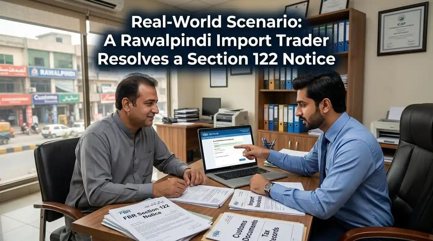 Real-World Scenario: A Rawalpindi Import Trader Resolves a Section 122 Notice