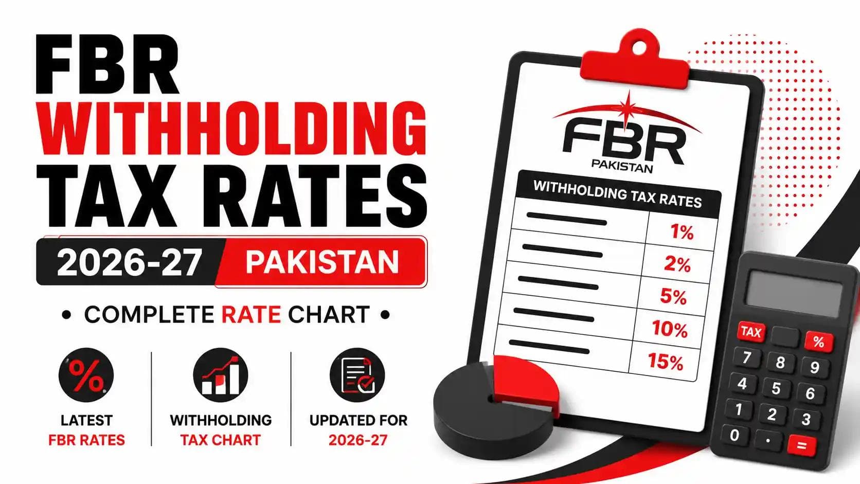 FBR Withholding Tax Rates 2026-27 Pakistan rate chart
