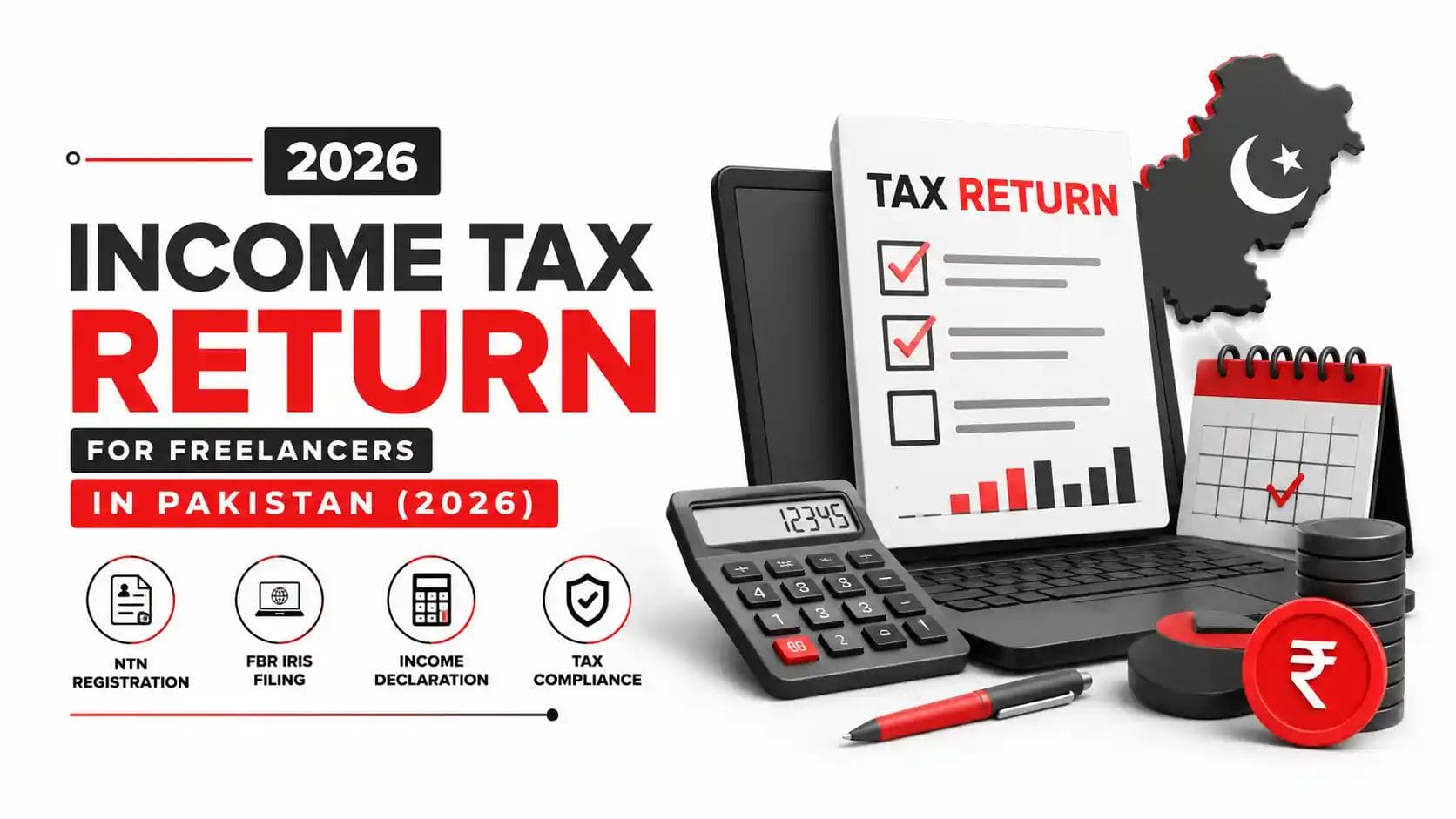 Income Tax Return for Freelancers in Pakistan 2026 illustration