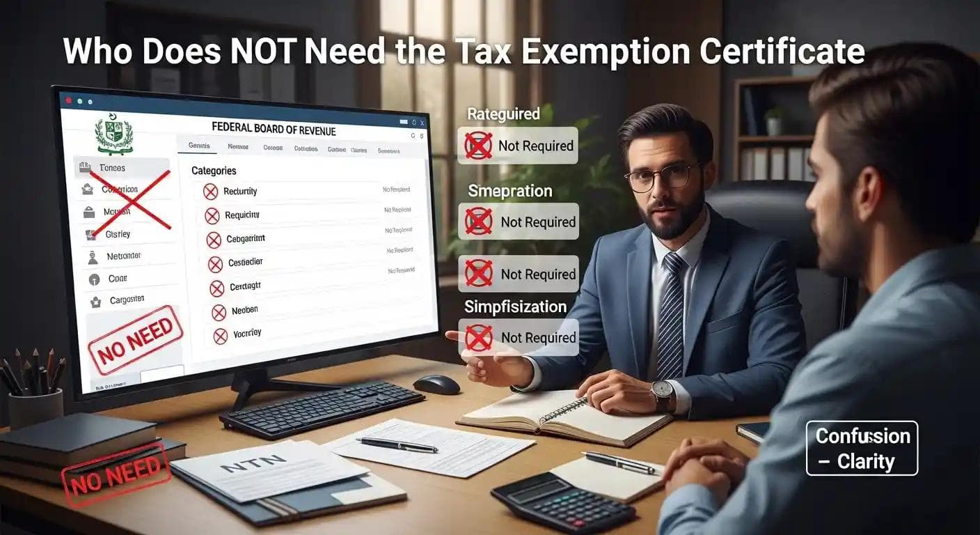 Who Does NOT Need the Tax Exemption Certificate